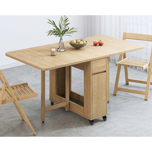 Gateleg table with chair storage top